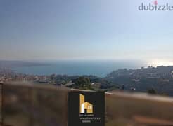 Open sea view 175m2 apartment for rent in ghazir/شقة في غزير للايجار