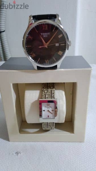 Christian Dior watch for women new  and Tissot watch for men 3