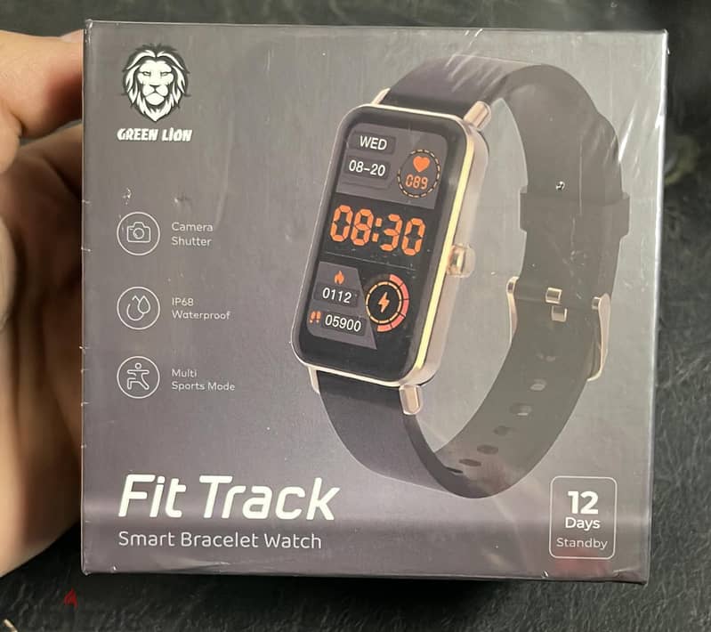 Green lion fit track smart bracelet watch gold+black amazing & last o 0