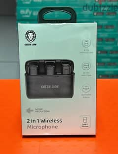 Green lion 2 in 1 wireless microphone type-c amazing & best price