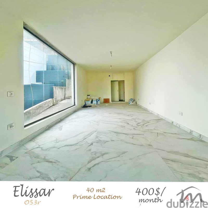 Elissar | Fully Renovated 40m² Office | Prime Location | Parking Lots 0