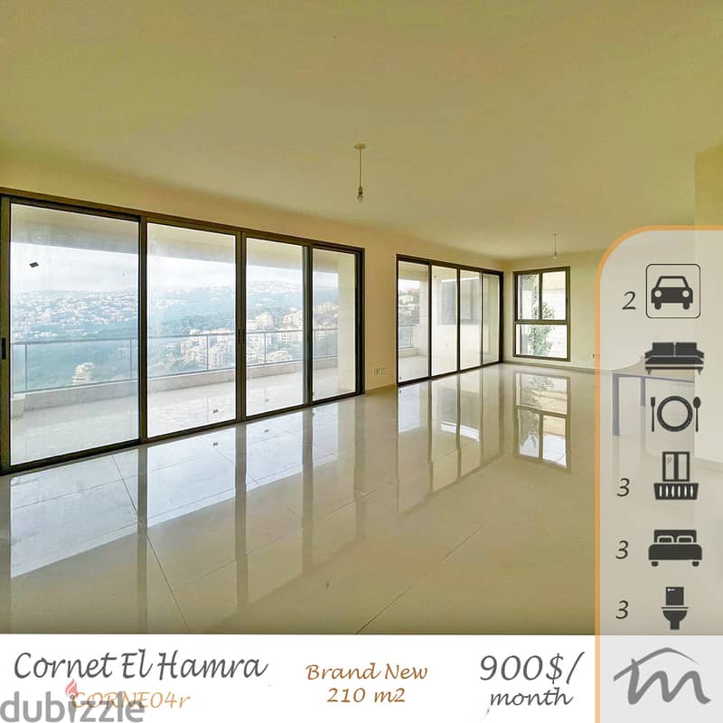 Cornet El Hamra | Signature | Huge Balcony | High End Building | View 0