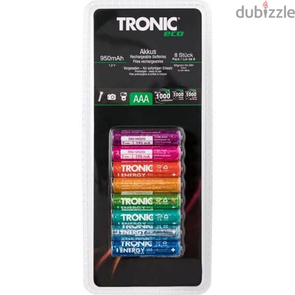 tronic 2400mah eco batteries rechargeable 0