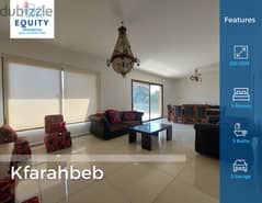 220 SQM Fully Furnished Apartment For Rent In Kfarahbeb #RB92367