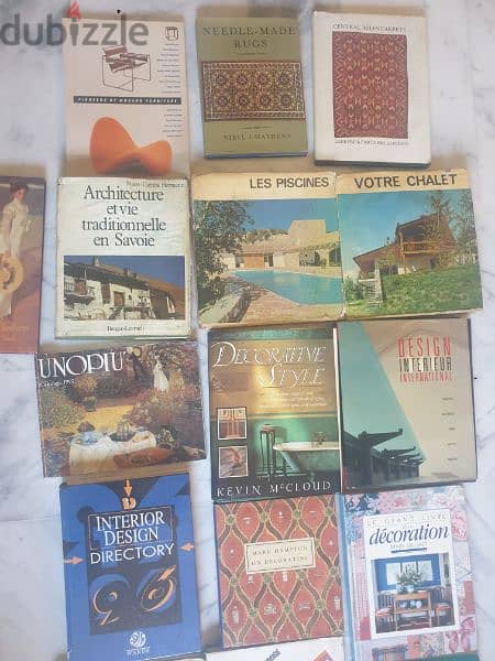 19 books & magazines for archictect,decoration,design,carpets,bldgs 2