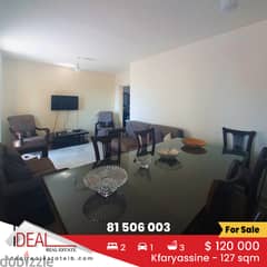 Furnished apartment for sale in Kfaryassine 127 sqm ref#ei316