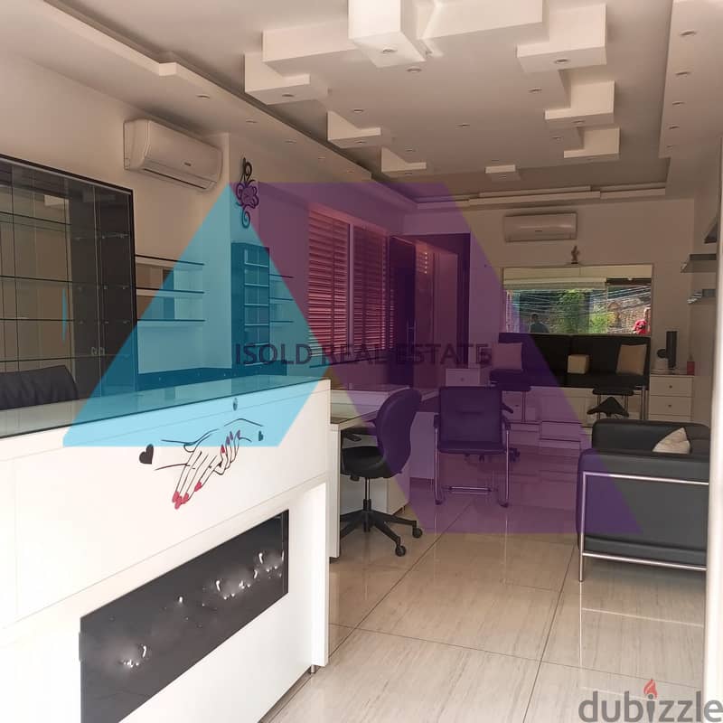 Fully Decorated&Equipped 65 m2 ground floor store for rent in Aoukar 1