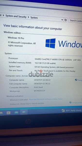 Hp laptop 256gb 16gb ram with bag and mouse 1