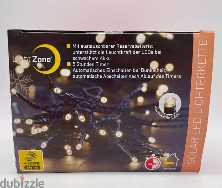 german store solar led chain , 10m , 100led 1