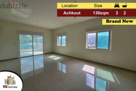 Achkout 130m2 | Brand New | Well Lighted | Quiet Street | DA |