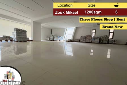 Zouk Mikael 1200m2 | Three Floors Shop | Rent | Brand New | EH |