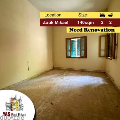 Zouk Mikael 140m2 | Need Renovation | Mountain View | EL |