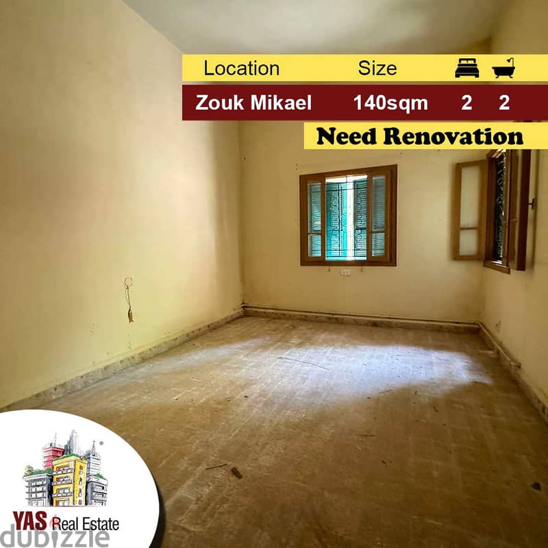 Zouk Mikael 140m2 | Need Renovation | Mountain View | EL | 0