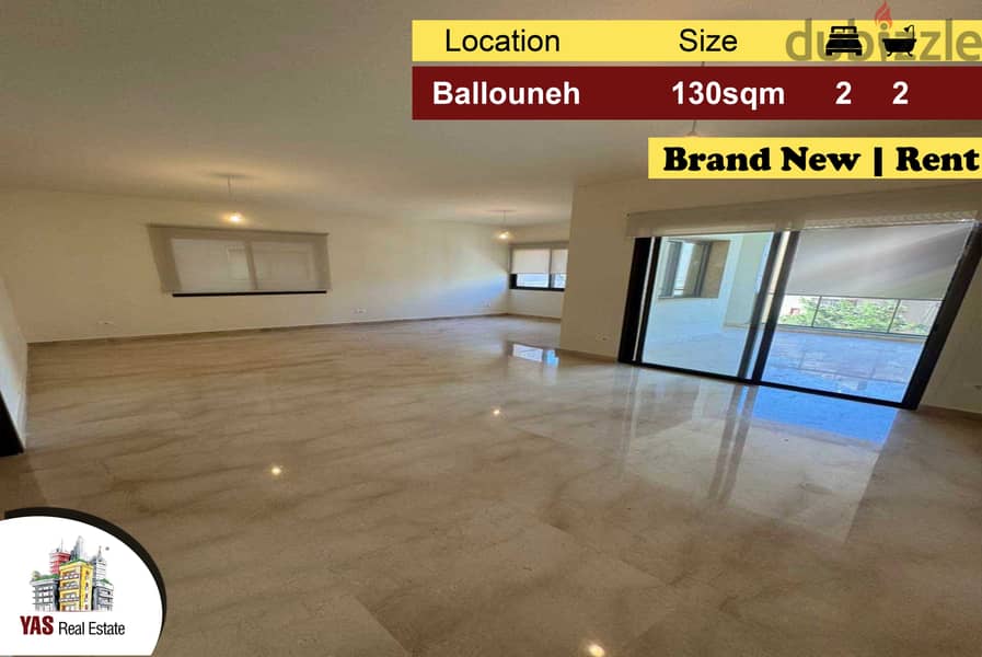 Ballouneh 130m2 | Rent | Brand New | Mountain View | KS | 0