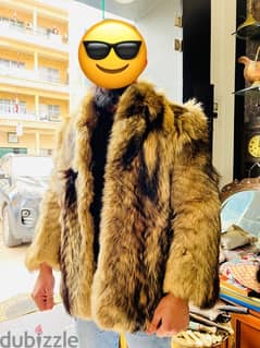 real authentic fox fur coat made in Germany