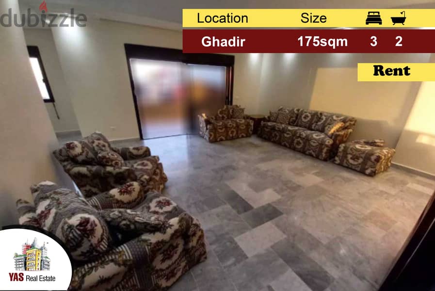 Ghadir 175m2 | Rent | Open View | Prime Location | IV | 0