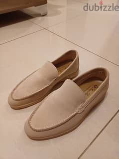 Loro piana loafers summer walk beige color