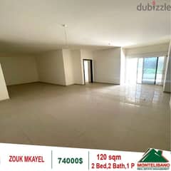 74000$!! Apartment for sale located in Zouk Mkayel