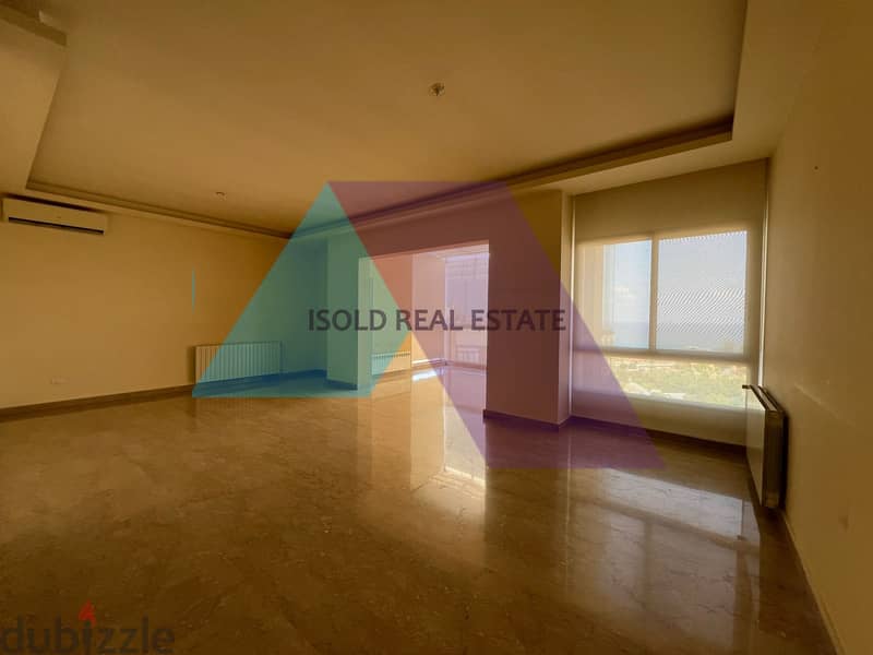 Luxurious Semi-furnished 200 m2 apartment +view for rent in Jbeil Town 0