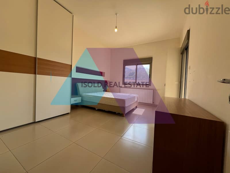 Luxurious Semi-furnished 200 m2 apartment +view for rent in Jbeil Town 8