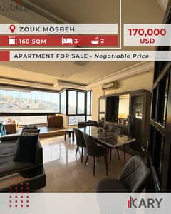 Apartment for Sale in Zouk Mosbeh - شقة للبيع في ذوق مصبح 0