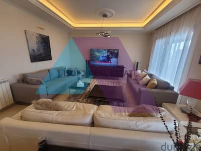 Decorated 275 m2 apartment with open sea view for sale in Jal El Dib