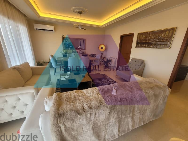 Decorated 275 m2 apartment with open sea view for sale in Jal El Dib 1