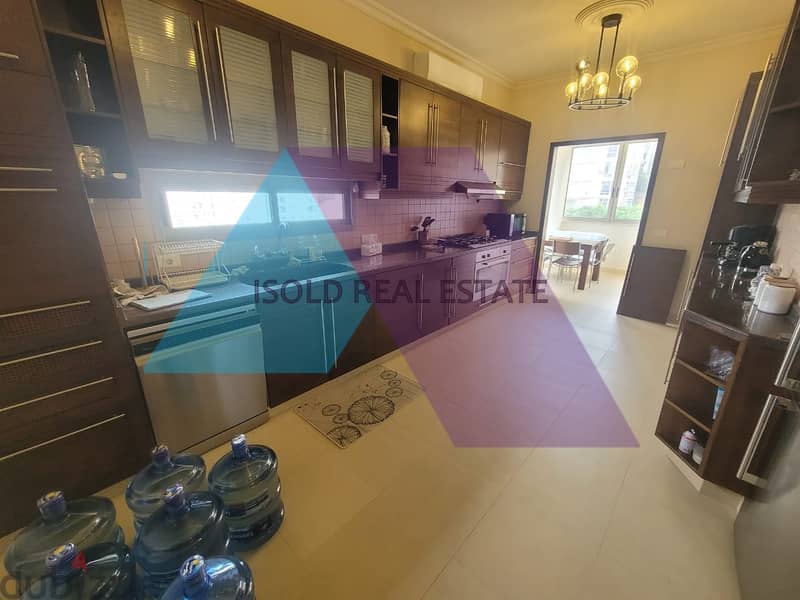 Decorated 275 m2 apartment with open sea view for sale in Jal El Dib 3