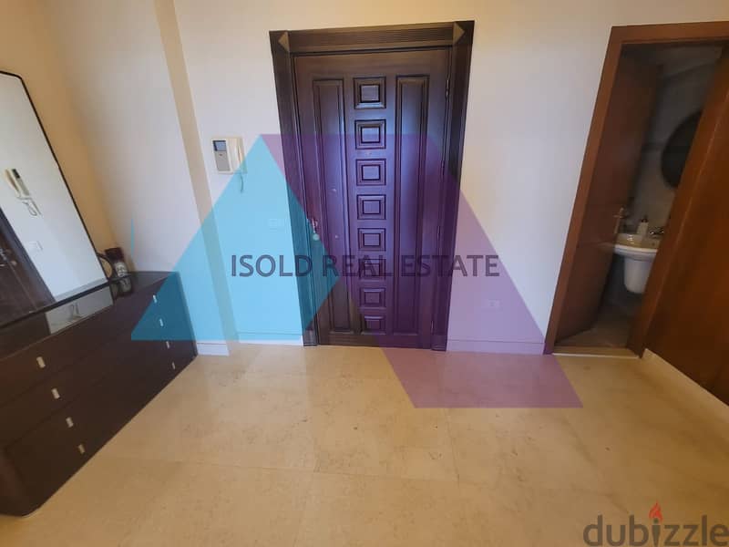 Decorated 275 m2 apartment with open sea view for sale in Jal El Dib 4