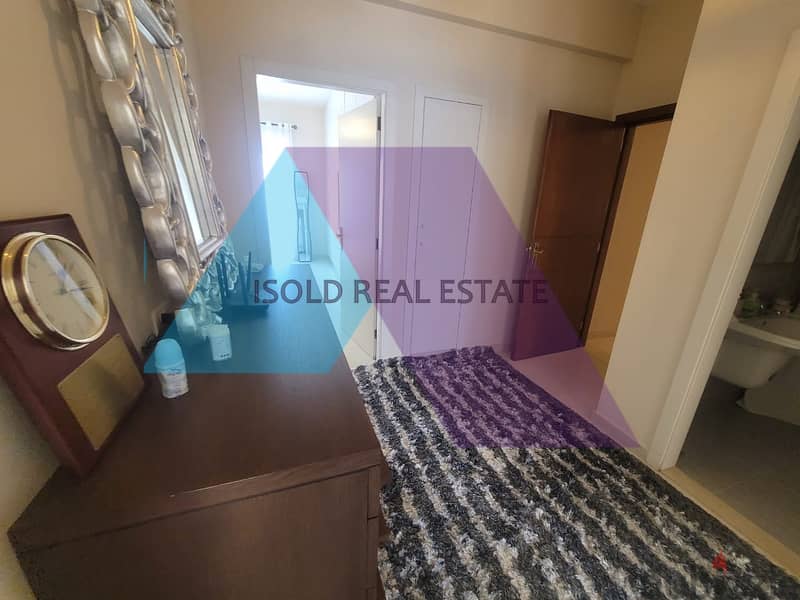 Decorated 275 m2 apartment with open sea view for sale in Jal El Dib 5