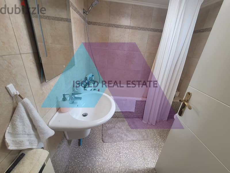 Decorated 275 m2 apartment with open sea view for sale in Jal El Dib 12