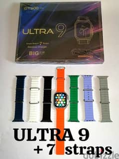 DT900 ULTRA 9 + 7 STRAPS  SMART WATCH
WORKS ON ALL PHONES