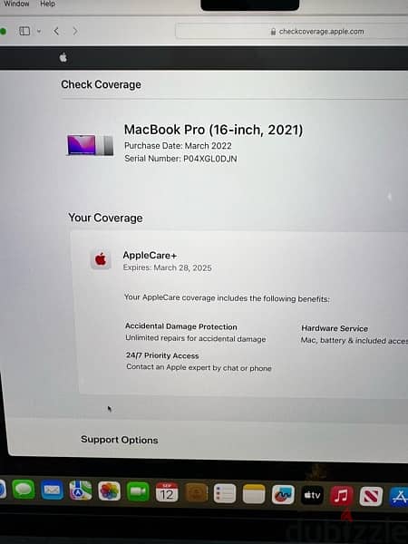 Macbook Pro M1 Pro 16 inch with apple care+ 2