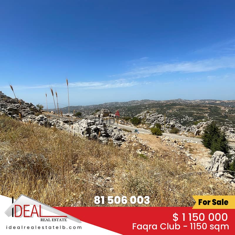 Land for sale in Faqra Club 1150 sqm REF#NW56393 0