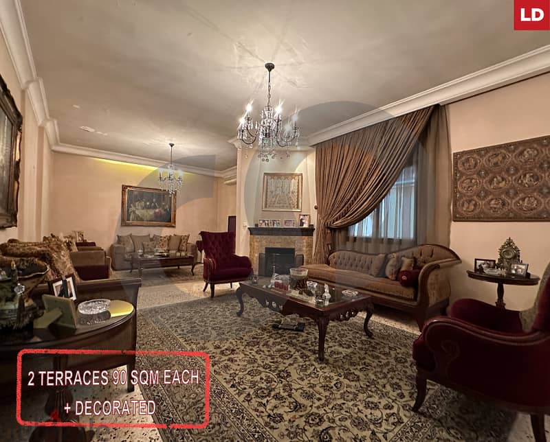 Fully Furnished Apartment 260SQM in Hadath/ الحدث REF#LD96004 0