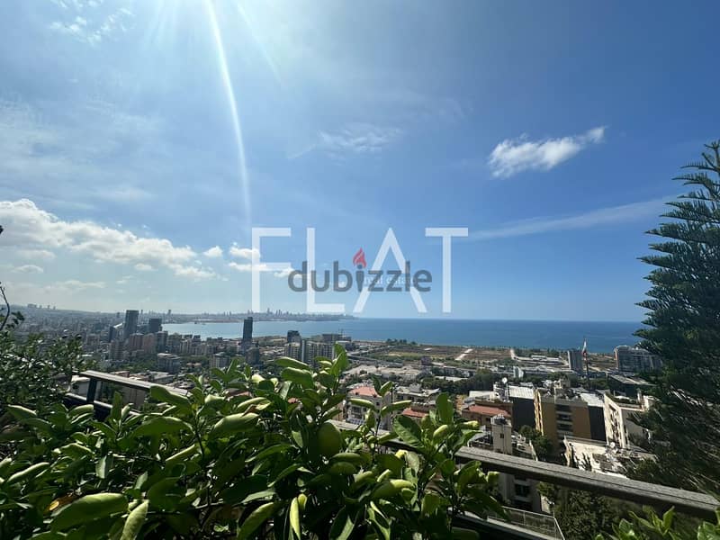 Amazing Sea View Apartment  for Sale in Naccache | 575,000$ 0