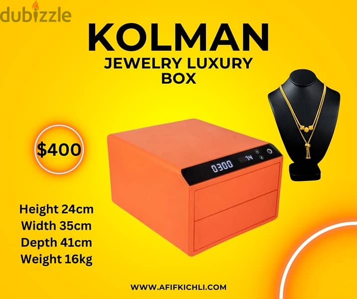 Jewellery Luxury Box with Fingerprint 1