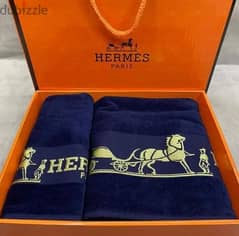 authentic Hermes Paris beach  towel 100% cotton/منشفة هيرميز اصليه 0