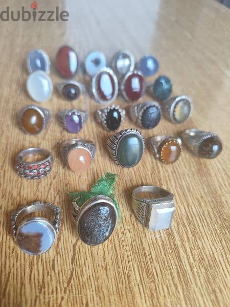 rings 23 item for sell agate عقيق 0