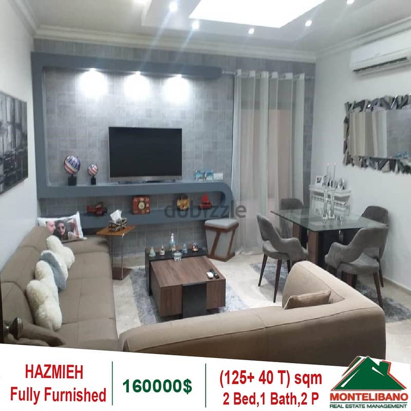 160000$!! Fully Furnished Apartment for sale in Hazmieh 0