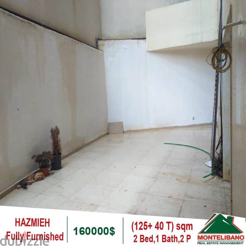 160000$!! Fully Furnished Apartment for sale in Hazmieh 2