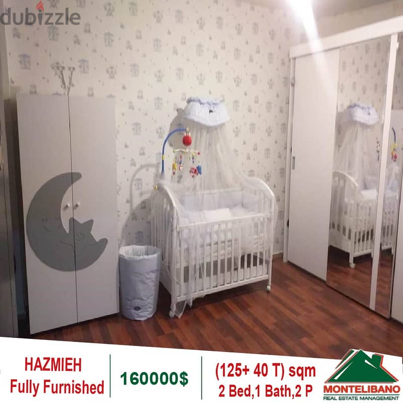 160000$!! Fully Furnished Apartment for sale in Hazmieh 3