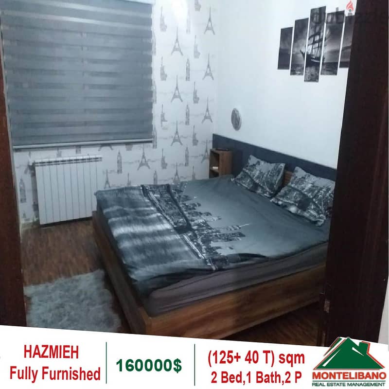 160000$!! Fully Furnished Apartment for sale in Hazmieh 4