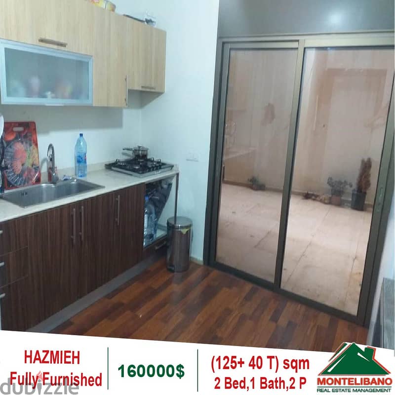 160000$!! Fully Furnished Apartment for sale in Hazmieh 5