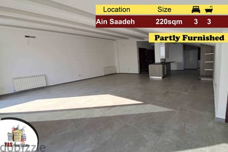 Ain Saadeh 220m2 | 30m2 Rooftop Terrace | Partly Furnished | AMK |