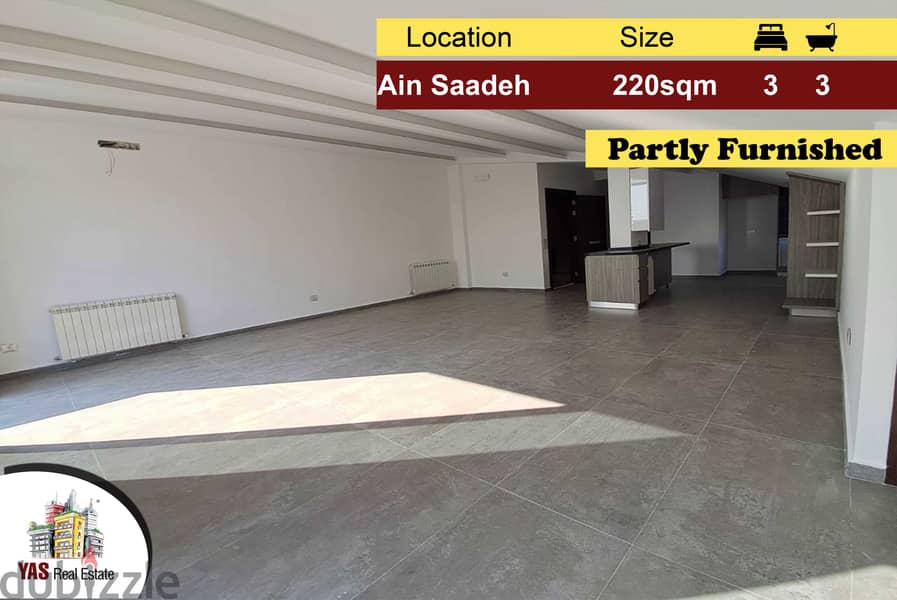 Ain Saadeh 220m2 | 30m2 Rooftop Terrace | Partly Furnished | AMK | 0