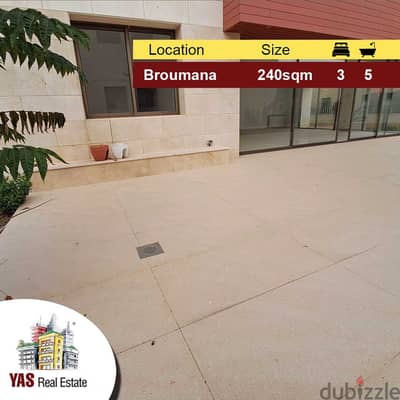 Broumana/Mar Chaaya 240m2 | 250m2 Terrace/Garden | Prime Location |AMK