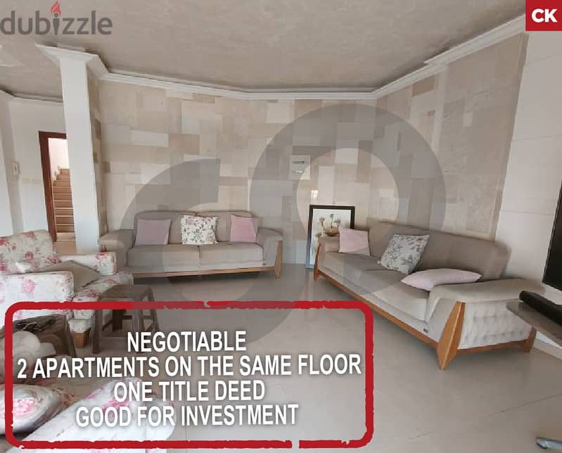 unique -2 apartments -Zouk Mikael, Keserouan/زوق مكايل REF#CK112598 0