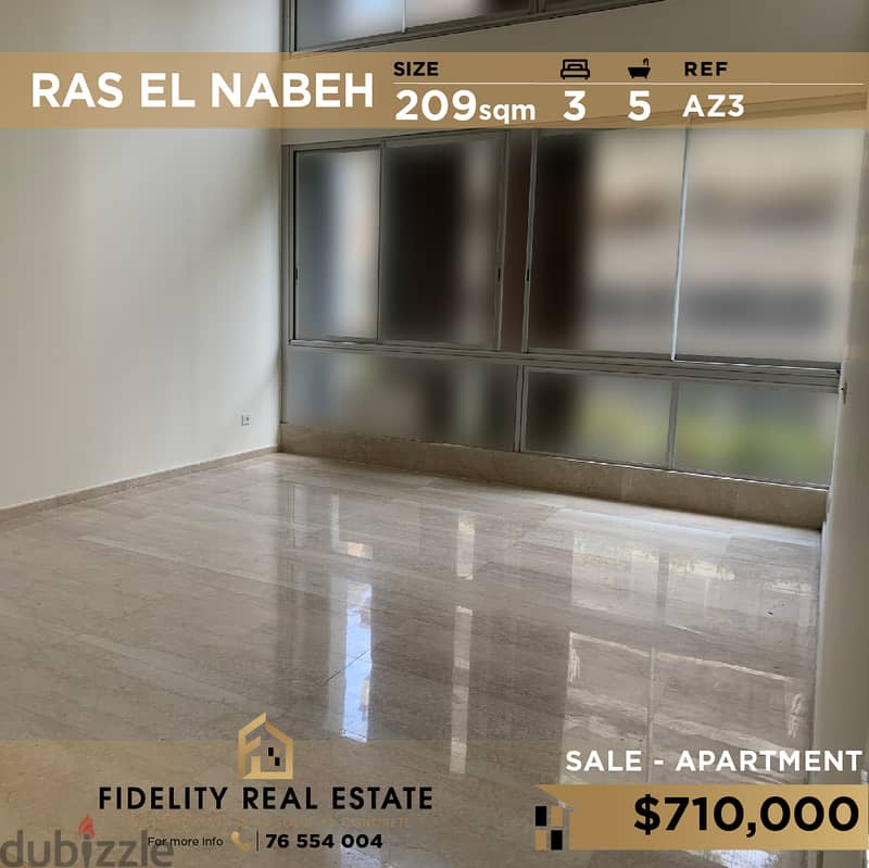 Apartment for sale in Ras el nabeh AZ3  للبيع في رأس النبع 0