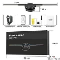 Hologram screen fan